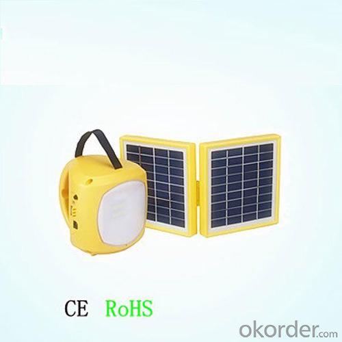 Solar Light With On Off Switch, Solar Lantern with USB Mobile Charge Dual Solar Panel 3.4W 8 LED 4500mAh 150 Hours by China Factory System 1