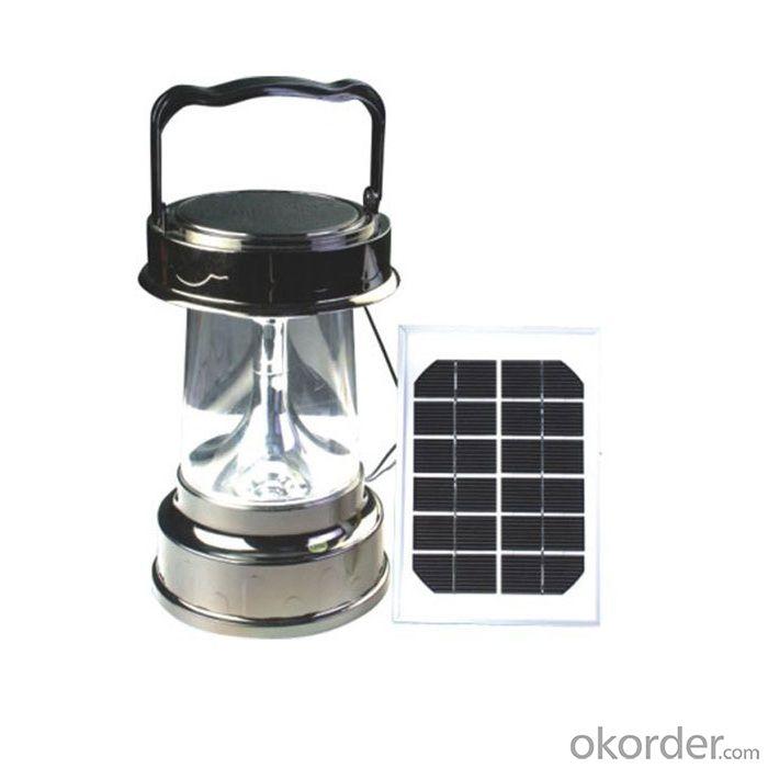 2014 New China Factory Mobile Charge 3W Hand-cranked Solar Lanterns 30 Hours With AC Charger Black