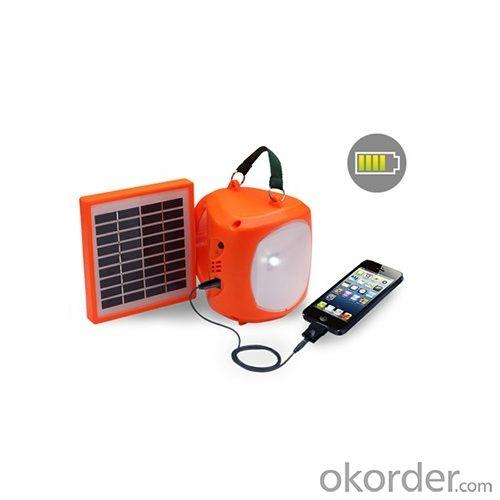 Newest Mobile Charge LED Solar Lamp 1.7W 9V Orange From China Manufacturer System 1