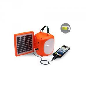 Newest Mobile Charge LED Solar Lamp 1.7W 9V Orange From China Manufacturer