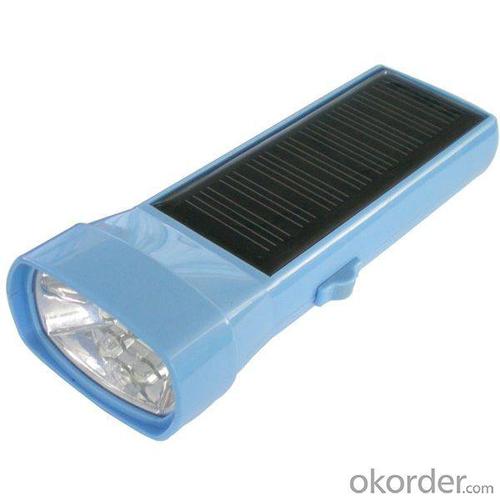 Solar Light for Garage by China Manufacturer Rechargeable Solar Flashlight Solar Torch 1.7W 2200mAh Li-ion Lithium Battery Orange System 1