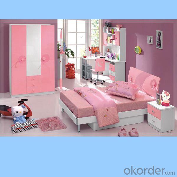Cheap Childrens Bedroom Furniture Pink Color