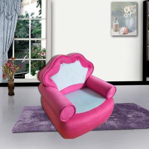 Princess Crown Fabric Children's Sofa Cute Design Customized Color System 1