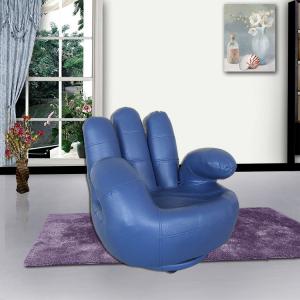 Blue Finger Style Kids' Single Sofa Attractive Design Comfortable System 1