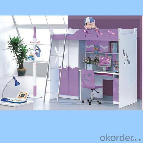 Purple Children Bedroom Furniture System 1