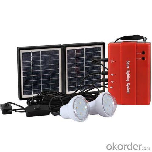 Sun Tec Solar Energy Systems 3.4w Solar Lighting System with Mobile Charge LED Bulb Light Outdoor 3.4w Solar Panel 4500mAh Battery CE System 1