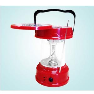 China Factory Solar Lantern With FM Radio Double Solar Panel Charge AC Charge Optional Red System 1