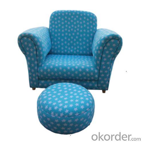 Star Pattern Blue Kids' Sofa Single Seat Eco-friendly High-elastic Foam System 1