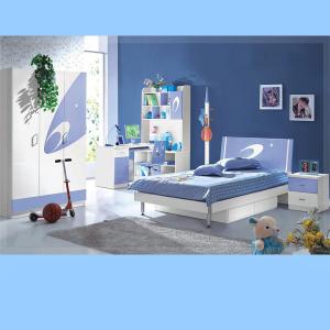 Cheap Children Bedroom Furniture Blue Kids Funiture Sets System 1
