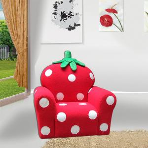 Strawberry Style Children's Single Sofa with High-elastic Foam System 1