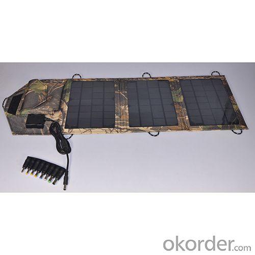 Best Solar Chargers for Camping:Dual USB 1500mAh 5V 13-18V Hot Selling 12W Solar Panel Camouflage Foldable Solar Charger Portable Solar Charger System 1