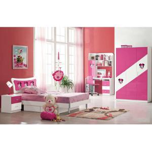 Hot Sale Children Bedroom Furniture Wood/Gloss Bedroom System 1