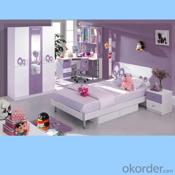 Purple Color Children Bedroom Furniture Cute Bedroom Sets