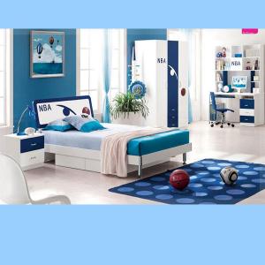 Sea Blue Children Furniture Sets Kids Bedroom/ Studying Room Furniture