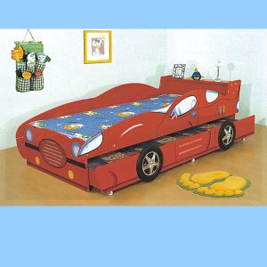 Fashion Car Bed Children Bedroom Furniture Sets Red System 1