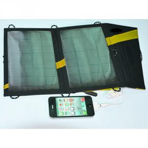 2014 Newest Portable Folding Solar Charger 7W 1000MAH Flexible Foldable Solar Charger For Mobile Tablet PC With USB Output System 1