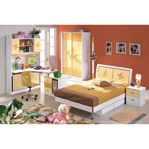 Yellow Color Children Bedroom Furniture Cute Bedroom Sets System 1