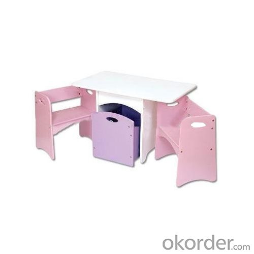 foldable pink children table