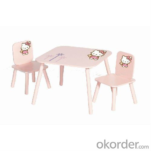 cartoon pink kids table