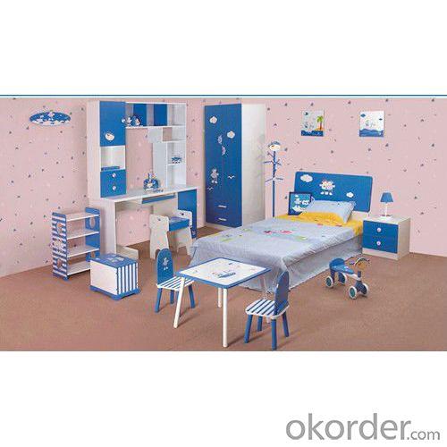 2014 Latest Room Furniture,Children Bedroom Set Blue Color For Boy Style System 1