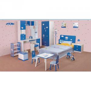 2014 Latest Room Furniture,Children Bedroom Set Blue Color For Boy Style System 1