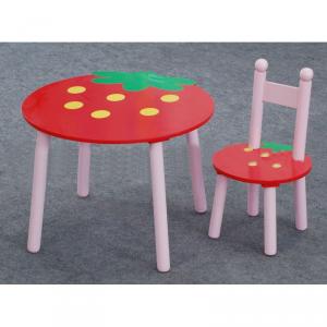 2014 Hot Sell Wooden Kids Strawberry Table Sets For Study/Dining From China Factory