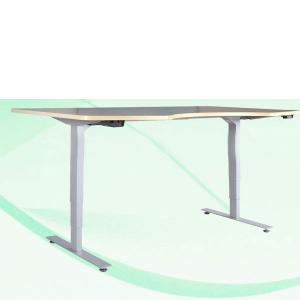 Electric Height Adjustable Laptop Desk With Cpu Holder And Monitor Arm System 1