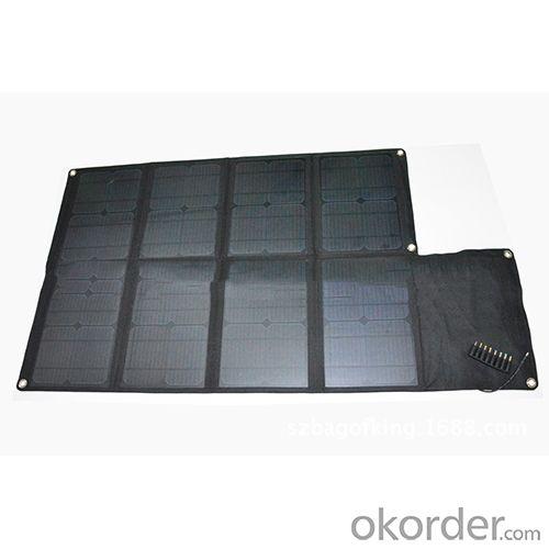 Cheap Solar Chargers 80W Mobile Phone Solar Panel Charger 4400mAh 5V 18V USB Camouflage Foldable Solar Charger System 1