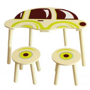 Hot Selling China Factory Car Design Wooden Children Table Set Children Study Table
