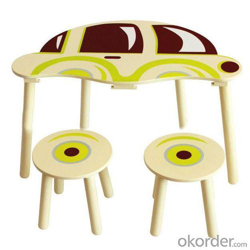 Hot Selling China Factory Car Design Wooden Children Table Set Children Study Table System 1