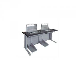 Double Flip-Screen Computer Table | Computer Desk | Training Table