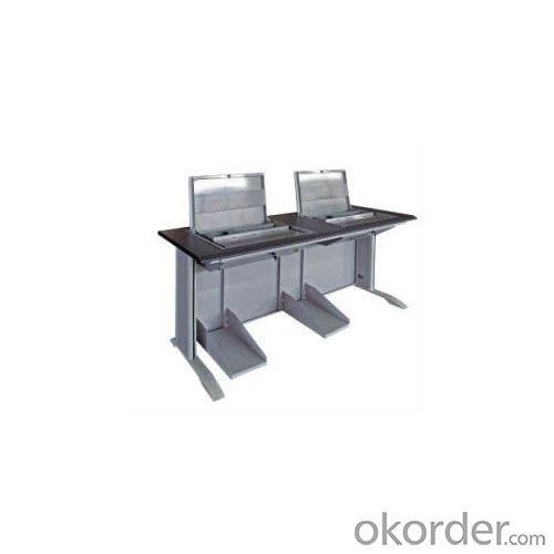 Double Flip-Screen Computer Table | Computer Desk | Training Table System 1