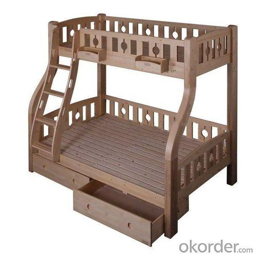 Modern Doulbe Beds With Steps And Bottom Drawers Cabinet Wood Children Furniture Sets System 1