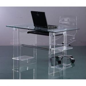 Acrylic Computer Desk Clear,Furniture Computer Desk,Modern Computer Table