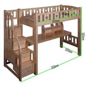 Comfortable Kids Bunk Bed With Drawer Steps Children Furniture Sets System 1
