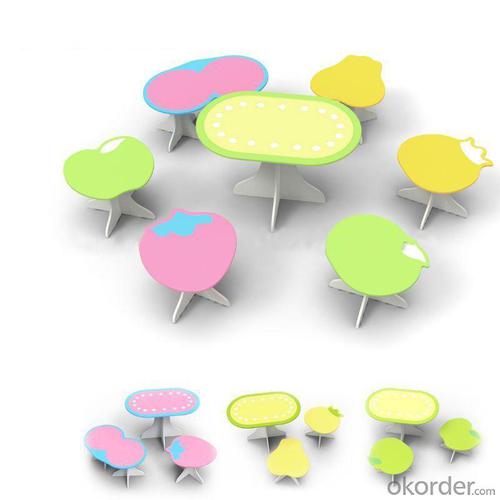 Kindergarden Kids Table And Chair Set, Newest Design Children Preschool Study Furniture Set System 1