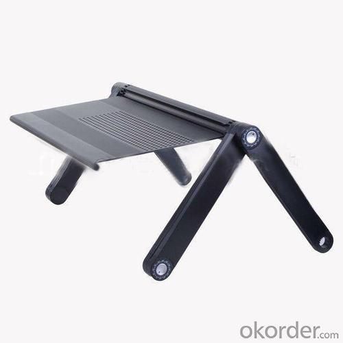 Adjustable Vented Portable Folding Aluminum Laptop Notebook Pc Table Desk Tray System 1