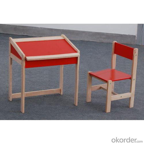 High Quality Wooden Child Study Table And Chair With Bookcase System 1