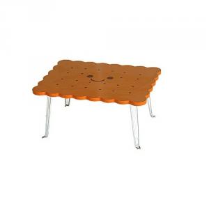 Cute 3D Biscuit Shape Foldable Table And Chair Set Kids Dinning Folding Table