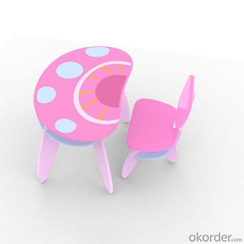 Mushroom Children Chair With Back Pink System 1