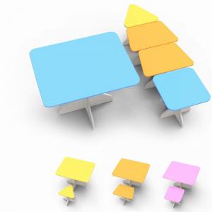2014 Newest Design Mdf Children Preschool Study Furniture Set System 1