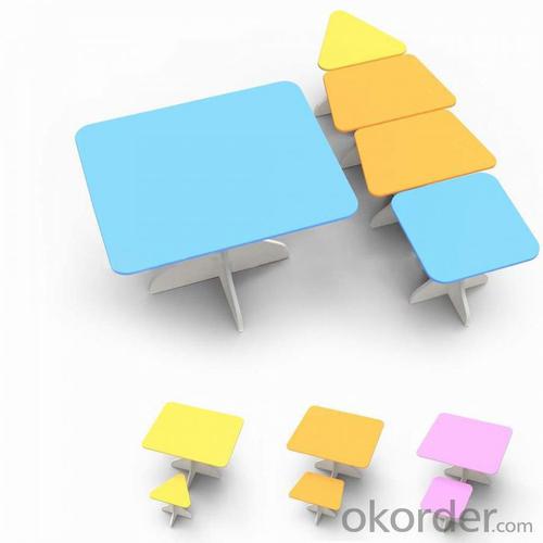 2014 Newest Design Mdf Children Preschool Study Furniture Set System 1