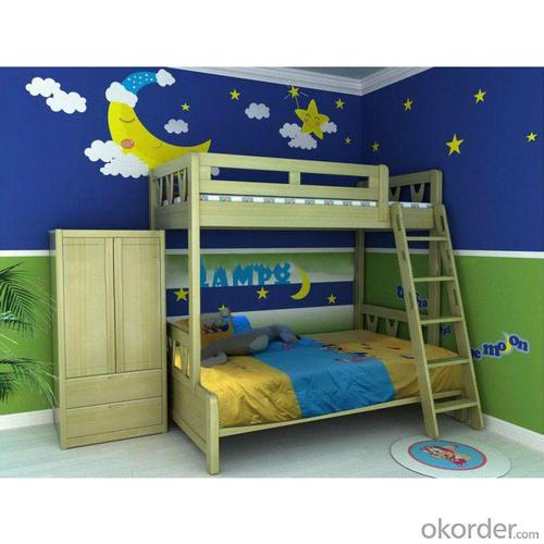 Modern Doulbe Beds Wood Children Furniture Sets System 1