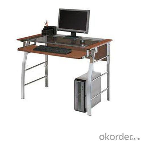 Contracted Modern Glass Computer Desk System 1