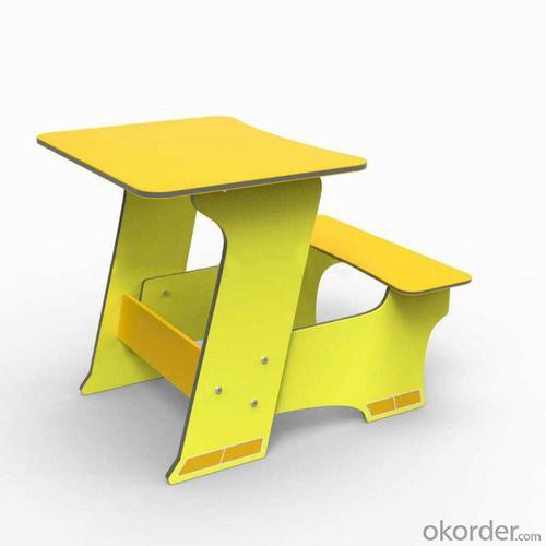 Hot-Sale Children Study Table Furniture Yellow System 1