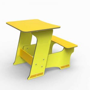 Hot-Sale Children Study Table Furniture Yellow