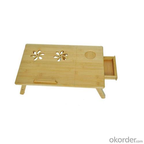 Bamboo Foldable Laptop Table For Computer System 1