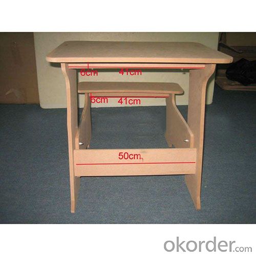 MDF board easy assemble children table, easy installation chidlren table
