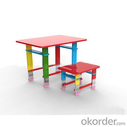 pencil design rectangle children table
