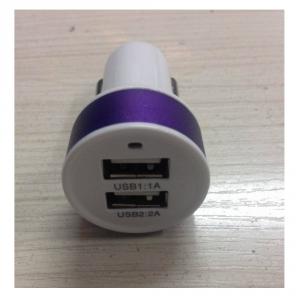 China Manufacture Hot Sale Dual 2 Port Universal 5V USB Car Charger For iPhone 5 5s iPad 2 3 4 5 iPod eGo e Cigarette Golden